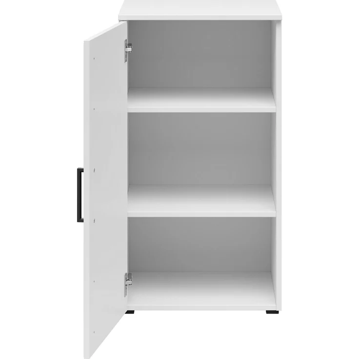 Carryhome 'MULTISTAURAUM' Kommode Dekor weiß matt, Holznachbildung weiß, 45 x 83 x 40 cm, Türanschlag wechselbar – Bild 5