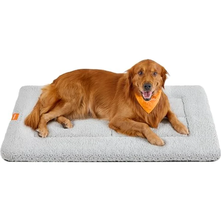 Feandrea Hundedecke, Haustier Decke, für Hunde, Katzen, 120x75 cm, XXL, maschinenwaschbar, trocknergeeignet, rutschfest, hellgrau PPB021G01 – Bild 2