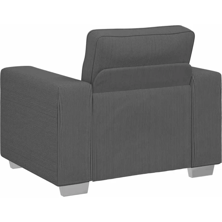 vidaXL Sessel Dunkelgrau 100x77x82 cm Cordstoff 4105187 – Bild 5