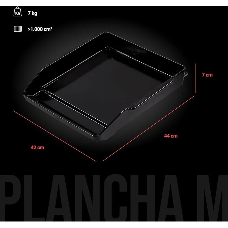 ENDERS / Plancha M Gusseisen 42cm x 44cm x 8cm für Serien Hyde und Chicago Next / Gusseisen / L44,00xB42,00xH7,00cm – Bild 4