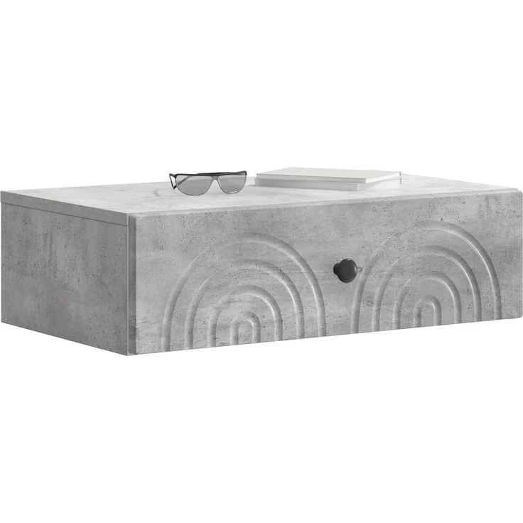 vidaXL Wandmontierter Beistelltisch Betongrau 59 x 34,5 x 17 cm 898148 – Bild 3