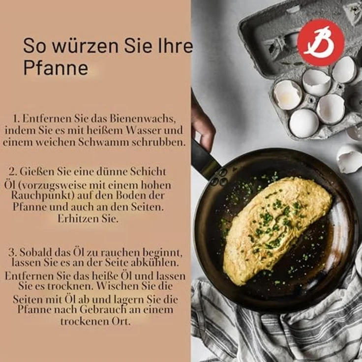 De Buyer BRATPFANNE AUS EISEN, MINERAL B, Ø 24CM – Bild 5
