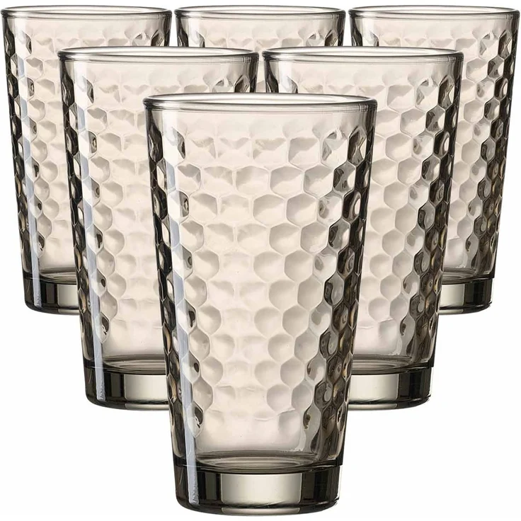 Ritzenhoff & Breker Favo Longdrinkglas 400 ml braun 6er Set – Bild 1