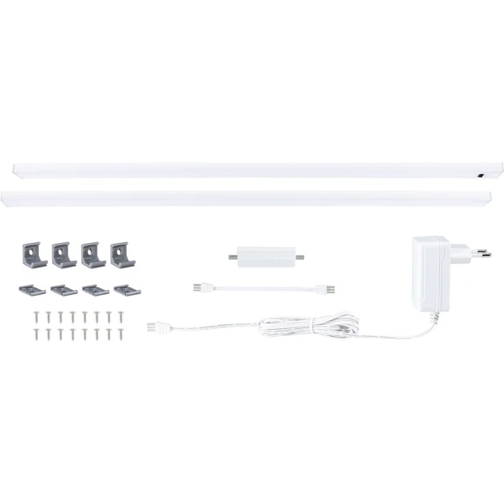 Paulmann 98618 LED Unterschrankleuchte Inline Starterset 2er-Set 55cm 3000K dimmbar weiß – Bild 8