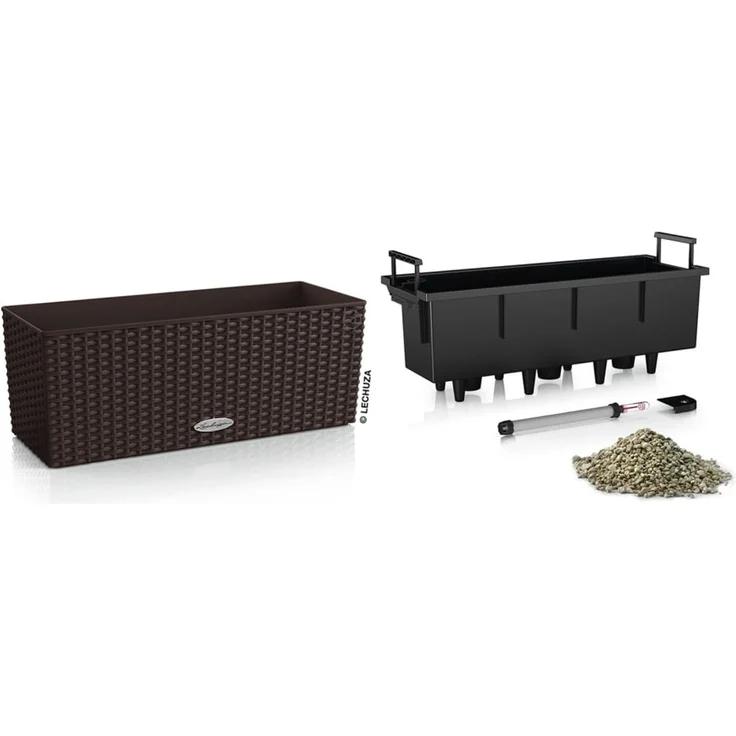 LECHUZA Pflanzgefäß BALCONERA Cottage 50 ALL-IN-ONE Mokka 443322 – Bild 3