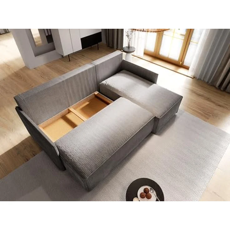 Masseno Ecksofa PERUSI mit Schlaffunktion L-Form, Sofa mit Bettkasten – Bild 5