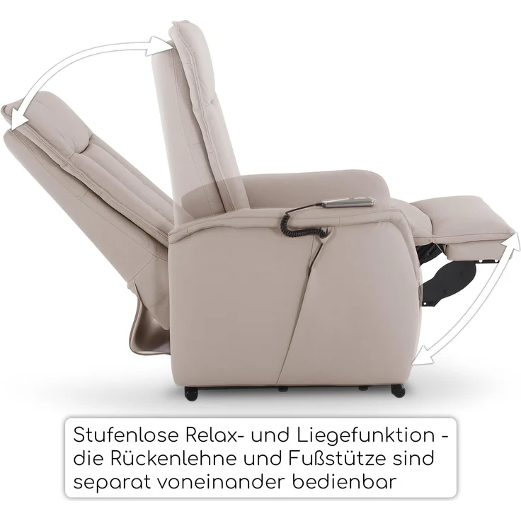 Raburg TV-Sessel Marie, elektrische Aufstehhilfe, 2 Motoren, Relaxsessel, mit Relaxfunktion – Bild 6