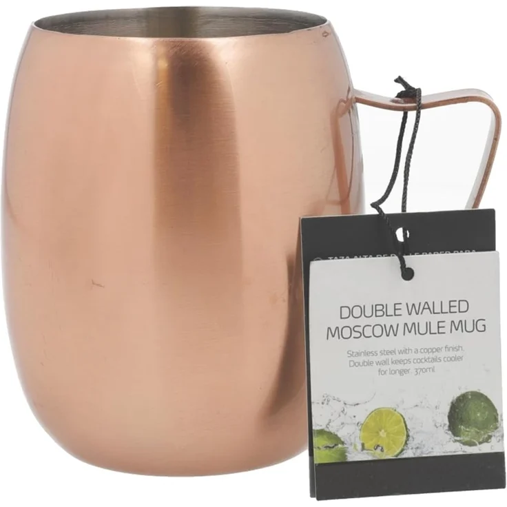 KitchenCraft Moscow Mule-Becher doppelwandig Kupfer – Bild 6