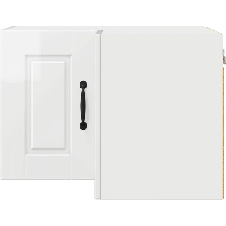 vidaXL Wand-Eckschrank PORTO Hochglanz-Weiß 57 x 57 x 40 cm 885309 – Bild 6