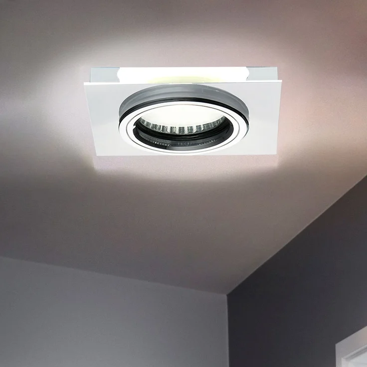 Einbaustrahler aus Glas mit weißen Deko LEDs SOREN – Bild 2