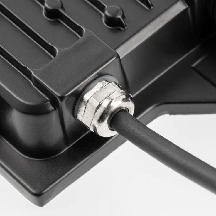 50w Hochwertiger LED Fluter Strahler Flutlicht für den Außenbereich und Feuchtraum IP65 IK08 in schwarz Eckig|Kaltweiß – Bild 3