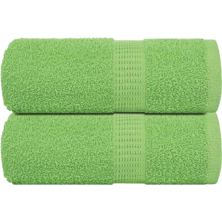 vidaXL Gästetücher FROGN 2 Stk. Apfelgrün 30x50 cm 360 g/m² 137019 – Bild 1