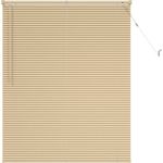 vidaXL Venetianer Jalousie Hellbraun mit Muster 150x120 cm PVC 42003766
