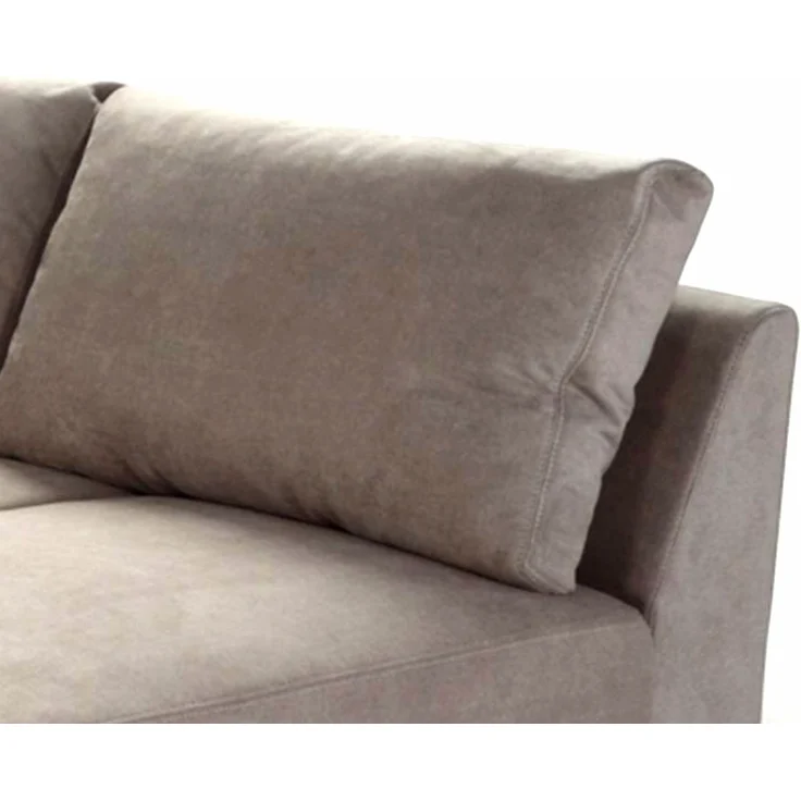 Ecksofa-Dauerschläfer Federkern Topper Bettkasten Schlafcouch in Hellbraun – Bild 5