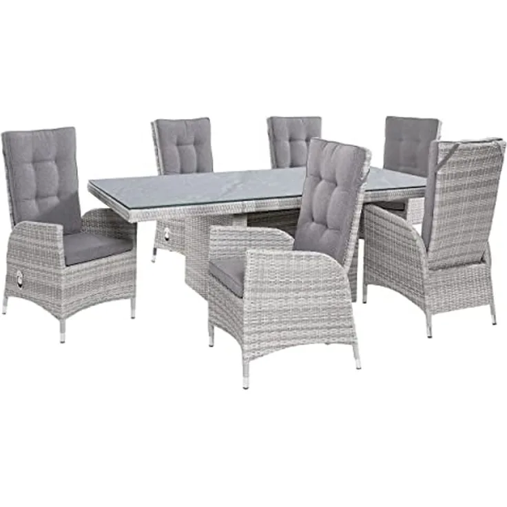 LC Garden »Parma« Gartenset weiß-grau Dining Set