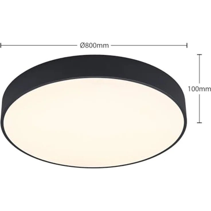Arcchio LED Deckenleuchte Noabelle, 1-flammig in Schwarz, moderne Küchenlampe mit energieeffizientem Leuchtmittel – Bild 5