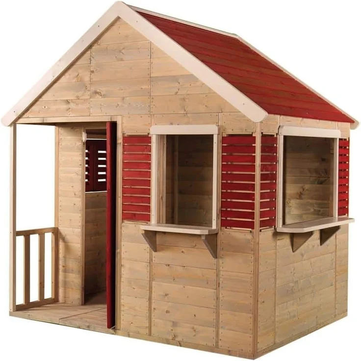 Wendi Toys Holz Spielhaus Krokodil | Natur | – Bild 1