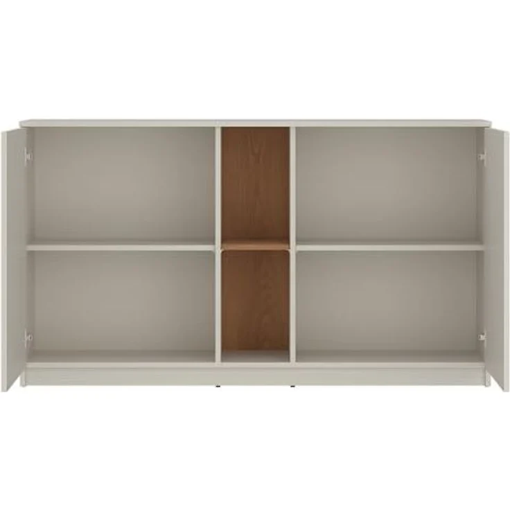Lomadox Jugendzimmer-Set FIER-129, (Sparset, 4-tlg, Bett Sideboard Kleiderschrank Schreibtisch), in Kaschmir mit Eiche Nb, grifflos, 4-teilig, Liegefläche 90x200 cm – Bild 4