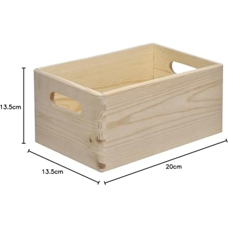 Stapelbox Holz Gr. S 30 x 20 x 13,5 cm Holzbox Aufbewahrungsbox Box – Bild 3