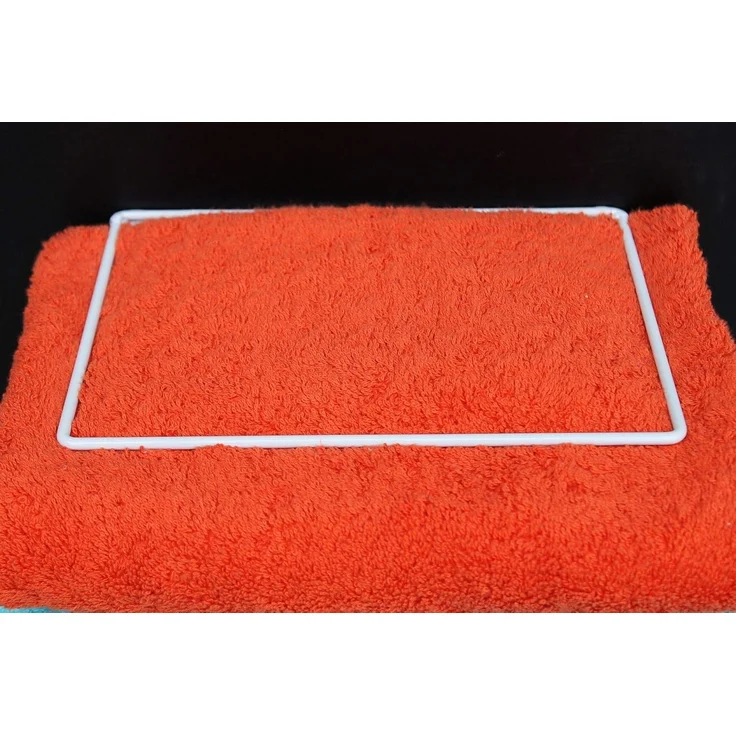 DanDiBo Handtuchhalter Weiss Wand Handtuchregal zur Wandmontage 20 cm 93897 Unsichtbar Schwebend Wandhandtuchhalter Metall Modern Design – Bild 7