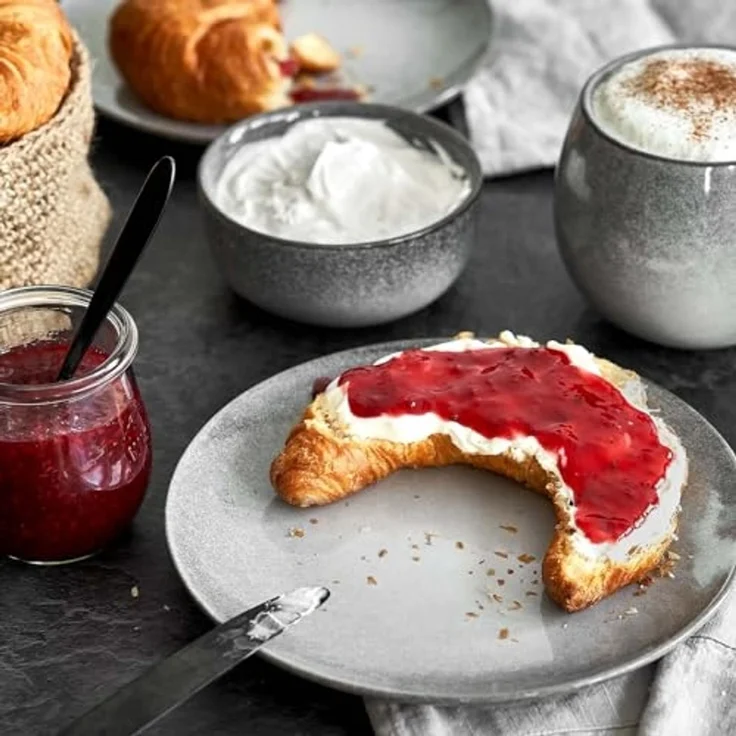 Springlane Geschirr-Set Misty Cliff, Steingut, in verschiedenen Ausführungen und Sets, Steingut, robust, kratzfest, 4er-Set Schale – Bild 5