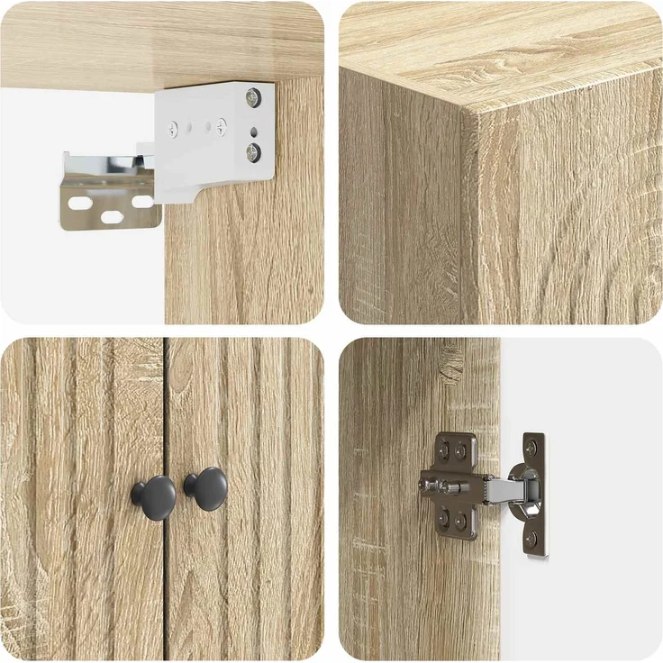 vidaXL Schrankset 2 pcs 66 x 34,5 x 90 cm Holzwerkstoff 3416459 – Bild 7
