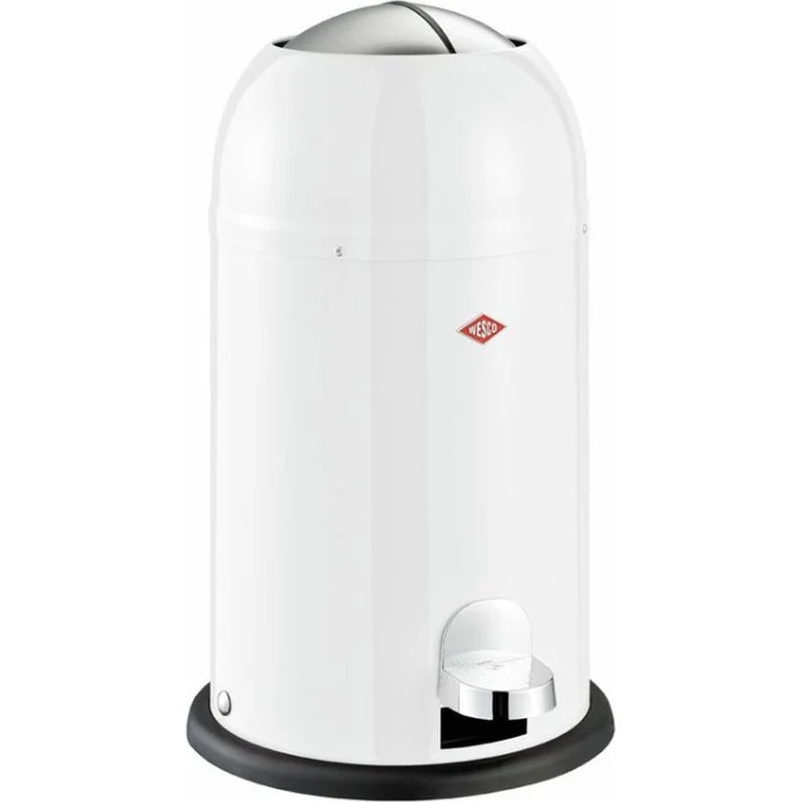 Wesco 'Kickmaster Junior' Tretabfalleimer, Stahlblech sand matt, 12 Liter – Bild 6