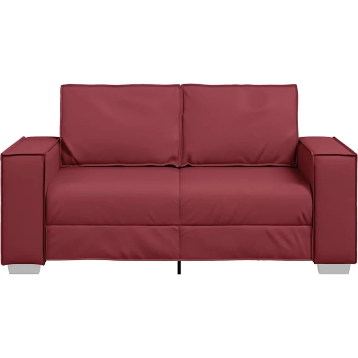 vidaXL Zweisitzer-Sofa Weinrot 160 cm Kunstleder 4105048 – Bild 4