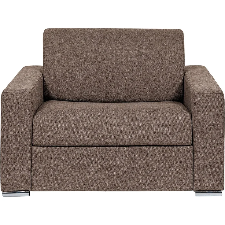 Vente-unique - CALITO - Schlafsessel - Metall - Stahl - Schokoladenbraun - 124 x 95 x 85 cm – Bild 3