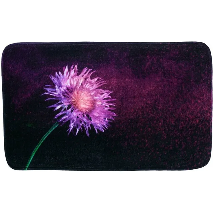 Sanilo Badematte Purple Dust, rutschhemmend, waschbar, schnelltrocknend, Polyester, rechteckig, sehr weich, hochwertig & modern, 50 x 80 cm oder 70 x 110 cm