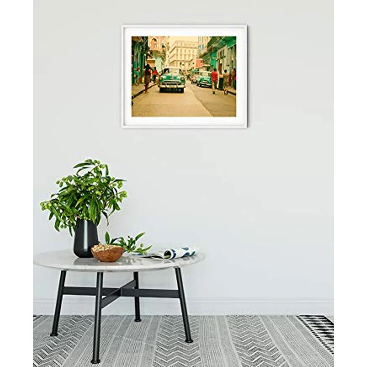 Komar Cuba Rush Wandbild, Oldtimer Kunstdruck mit Cadillac, bunt, 40 x 30 cm, ohne Rahmen, fotorealistischer Druck, Made in Germany – Bild 2