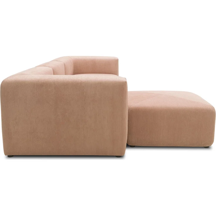 DOMO. collection Ecksofa 800011, Modul-Couch in L-Form, individuell kombinierbar, Cord Sofa, Polsterecke, Eckcouch, Polstergarnitur 301 x 193 x 69 (BxTxH), rose – Bild 4
