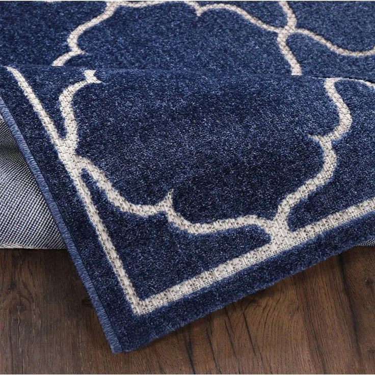 Sanat 'Berlin' Teppich, Höhe: 6 mm, In -und Outdoor geeignet, Blau, 120 x 170 cm – Bild 3