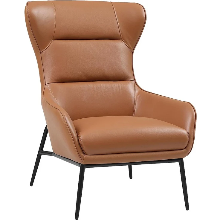LINEA SOFA - DINNIA - Sessel mit gerader Rückenlehne - Metall - Camel - 69 x 95 x 95 cm – Bild 4