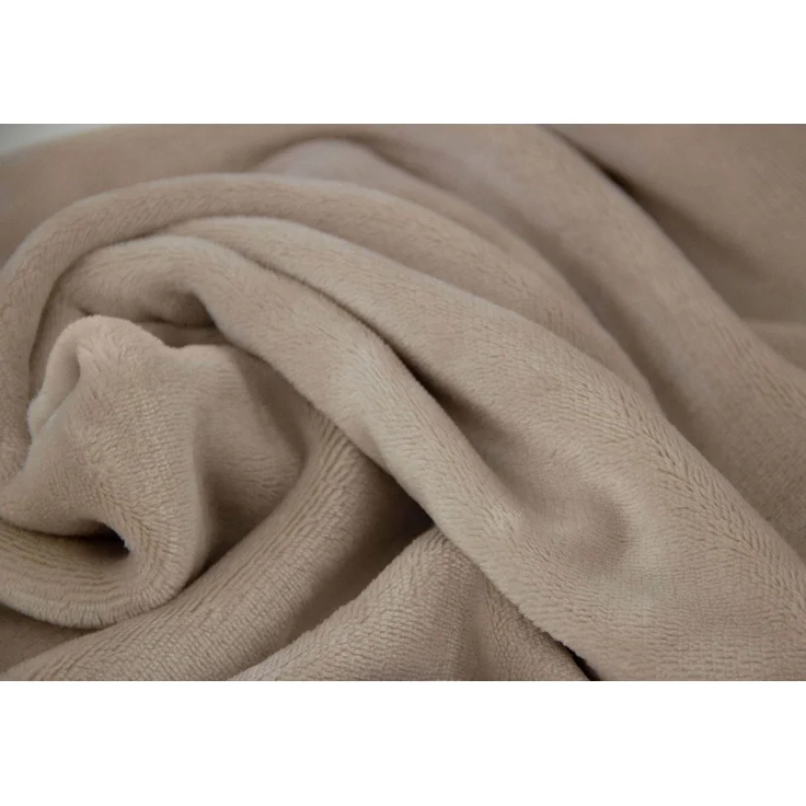 Heubergshop Seitenschläferkissenbezug, (2 Stück), 40x145cm, Fleece Winter flauschig weich warm Set Bezug (2x-Beige) – Bild 2
