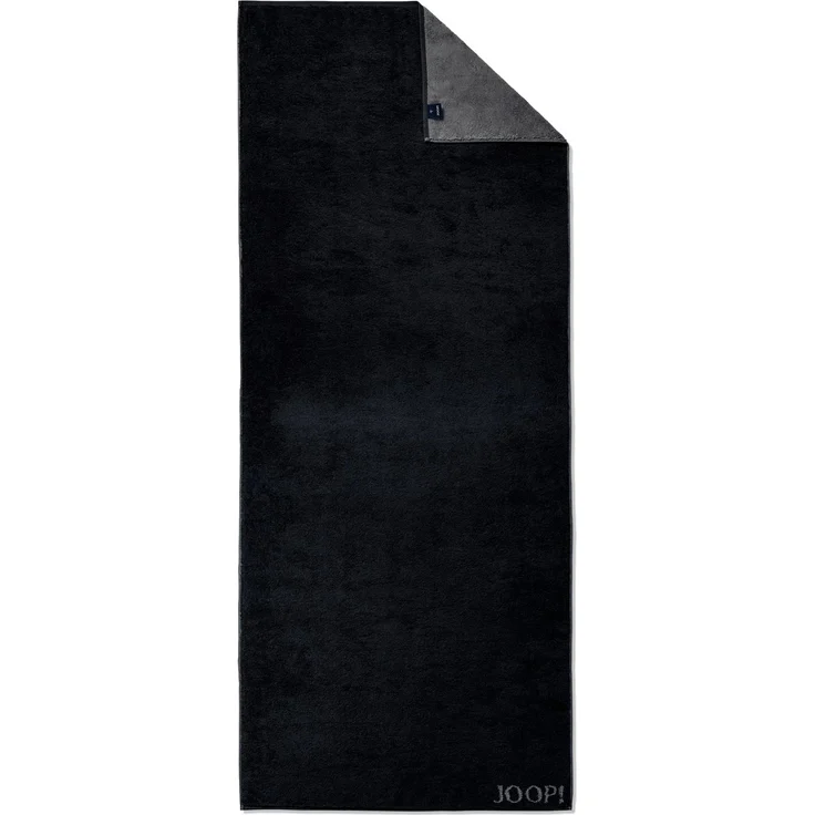 JOOP! Saunatuch Classic Frottierkollektion - Walkfrottier Schwarz 80x200cm – Bild 1