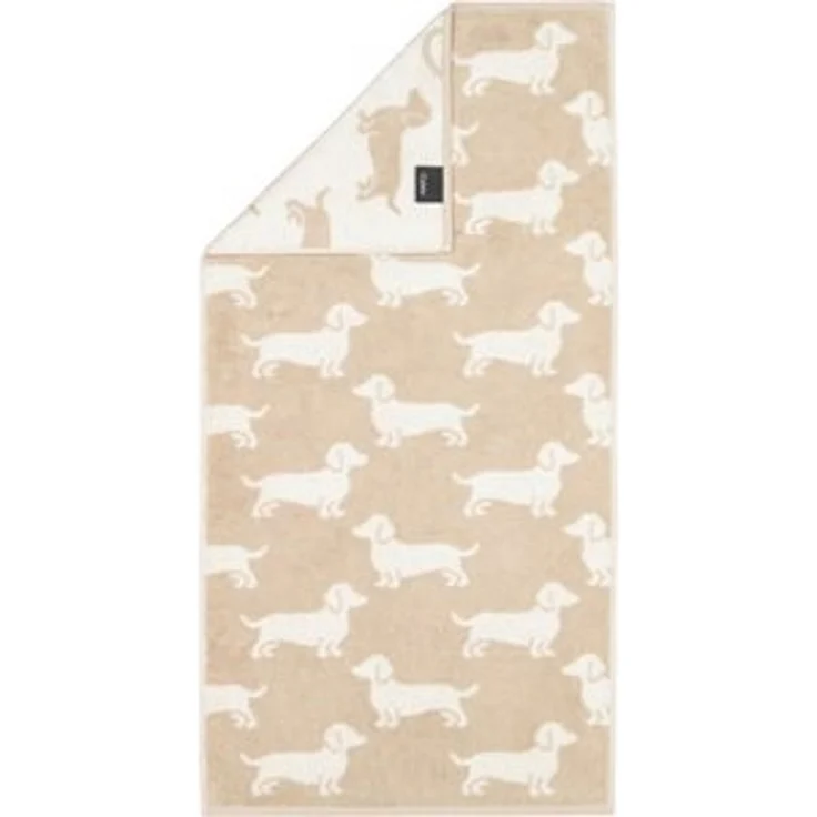 Cawö Handtücher Cawö Handtuch We love Dogs 6246, 33 natur/beige, Baumwolle (1-St) – Bild 6