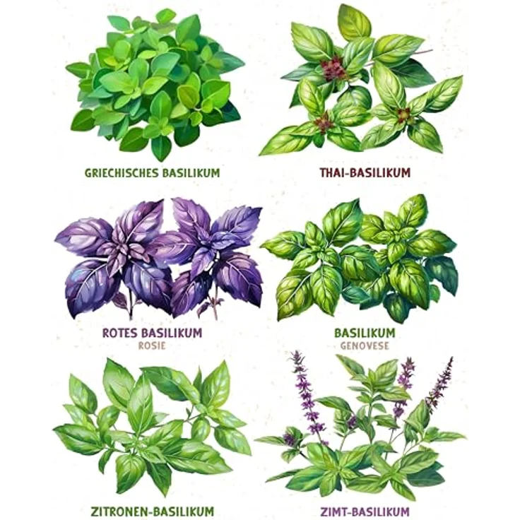 ZenGreens® - Bio Basilikumsamen im 6er Set - 6 Basilikum Samen für den einfachen Anbau im Garten, Balkon oder Hochbeet - Pflanzensamen - Saatgut – Bild 7