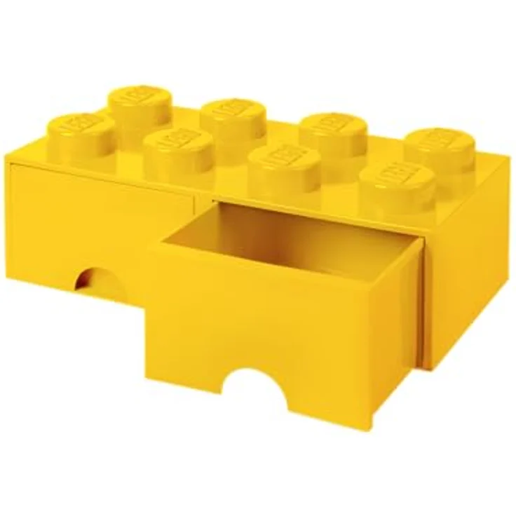 Lego 'Storage Brick 8' Aufbewahrungsbox gelb mit 2 Schubladen – Bild 2
