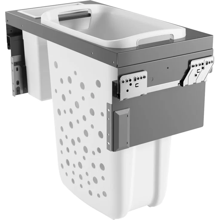 Hailo Wäschesammler 3270631 Laundry Carrier 600 Bad Einbau-Wäschekorb 37 Liter