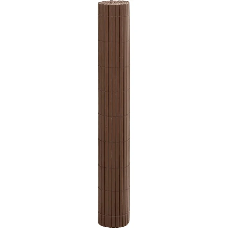 vidaXL Gartenzaun Doppelseitig Braun 1,8x3 m PVC 42002621 – Bild 4