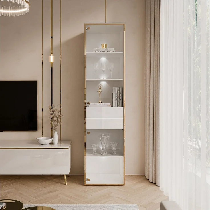 Lookway Glasvitrine AURORA mit LED-Beleuchtung Breite: 45 cm – Bild 2