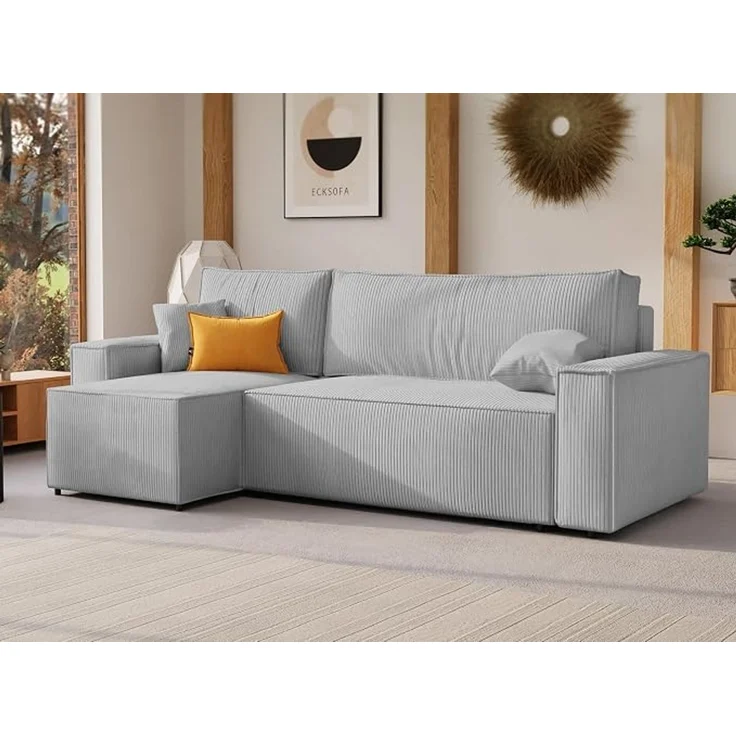 Ecksofa für das Wohnzimmer mit Stauraum- und Schlaffunktion – Bild 2