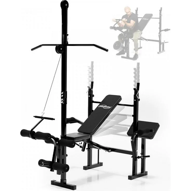 Physionics Hantelbank Multifunktion Hantelbank Trainingsbank Kraftstation Schrägbank, (1-tlg)