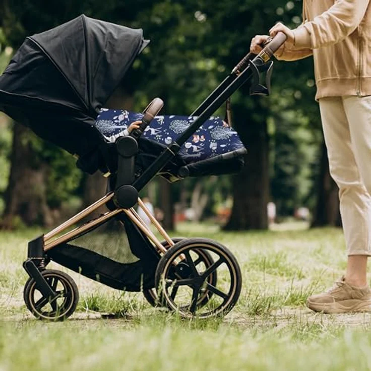 Amilian Babybettwäsche Kinderwagenset - 2tlg. Kinderbettwäsche - 80x80cm + 35x40cm, 100% Baumwolle, 2 teilig, Bettwäscheset für Kinderwagen, Wiege, Babybett - Baby Bettwäsche – Bild 6