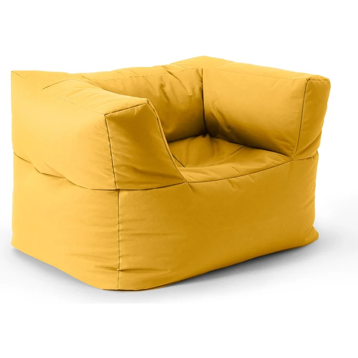 Lumaland Sitzsack-Sofa, Polyester, Sessel, Senfgelb, 70 x 72 x 96 cm – Bild 1