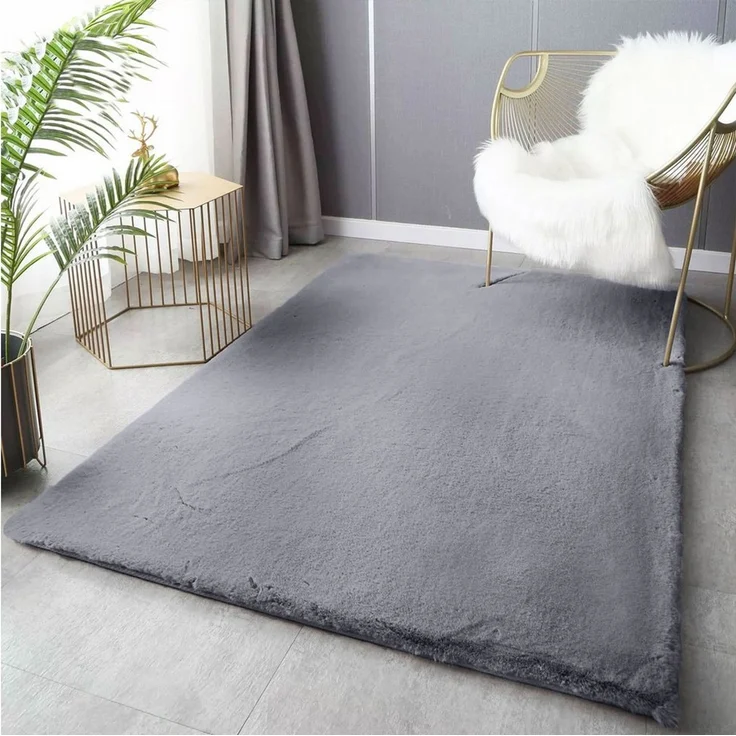 Vimoda Hochflor-Teppich Softy,hochwertiger Fellteppich Wohnzimmer, Rechteckig, Höhe: 25 mm, Eleganter langflor Läufer, Einfarbig, kuschelig, waschbar – Bild 5