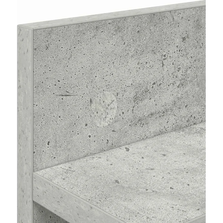 vidaXL Wandmontierter nachttisch Beton Grau 60 x 10,5 x 18 cm 874390 – Bild 8