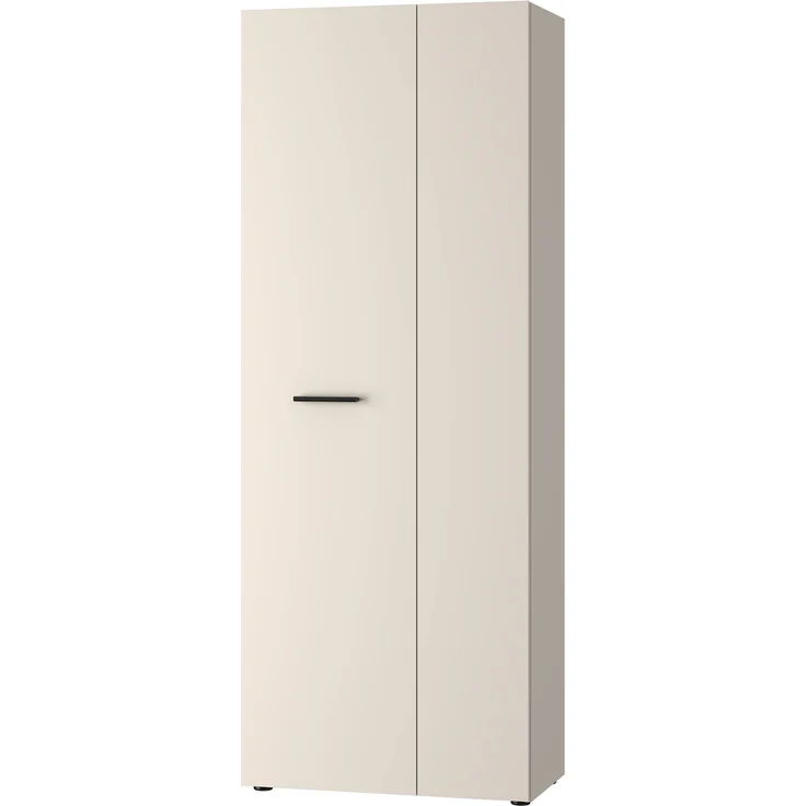 Forte NET306 Schuhschrank 70, moderner Flurschrank, 2-türig, 5 Regalböden, Flur, Diele, Abstellraum, Holzwerkstoff, Kaschmir|Beige, 68,7 cm breit x 181,1 cm hoch x 36,5 cm tief – Bild 8