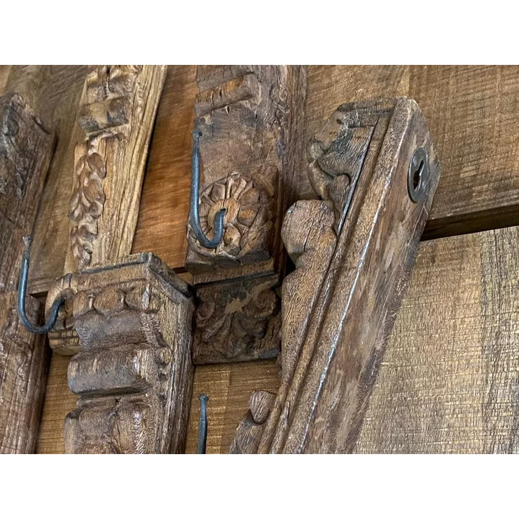Wandhaken geschnitzt aus Altholz – Bild 3